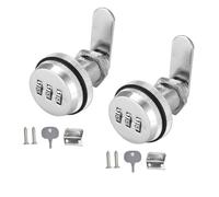 2 Pièces Tiroir de sécurité Boîte aux Lettres, Cam Cabinet Code Lock, Serrure à Came Sans Clé, Serrure de Combinaison, pour la Boîte aux Lettres du Tiroir de l'armoire