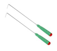2 Pièces Tisonnier de Feu de Camp Portable et Léger Poignée | Outil Robuste pour Foyer Extérieur, Usage Camping et Réunions Familiales, Plastique et Acier Inoxydable
