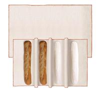 2 Pièces Tissu Boulanger Fermenté, 90 x 60CM Pain Baguette Couche, Naturel Fermentée Boulangers, Tissu en Lin Pour La Cuisson Du Pain Antiadhésif, pour Cuisson des Baguettes, Fermentation de la Pâte