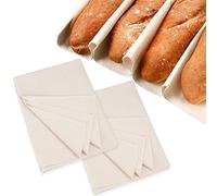 2 Pièces Tissu de Boulanger, Tissu Fermenté, Pain Baguette Couche de Boulanger Professionnel Antiadhésif Tissu de Boulanger pour Cuisson des Baguettes, Fermentation de la Pâte, 48 * 36cm
