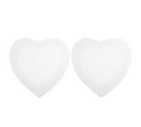 2 Pièces Toile Cœur Créative, Cadre Blanc en Bois | Coton Prêt à Peindre, Usage Maison ou Classe, pour Élèves et Femmes, Compatible Marqueurs et Pinceaux