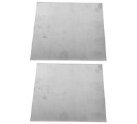 2 Pièces Tôle en Acier Inoxydable 100x100x2 Mm, Plaque Plate | Finition Lisse, Structure Dense, Découpe Précise, pour Ateliers et Fabrication en Série, Bases D'enseignes