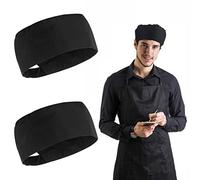 2 Pièces Toque de Cuisinier Chapeau de Chef Noir Unisexe Réglable avec Dessus en Maille Respirante pour Restaurant Calot Cuisine à Domicile Boulanger
