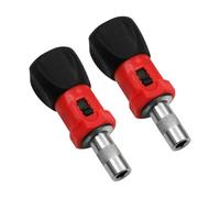 2 Pièces Tournevis Porte-embout Hexagonal 6,35mm à Manche Réglable | Plastique et Métal, Tige Interchangeable, Maintien D’embout, Format 6,35mm, Usage Précis