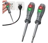 2 Pièces Tournevis Testeur De Tension 2en-1,Tournevis Magnétique Fort À Couple Élevé,Détecteur D'électricité,Tournevis Électrique à Induction,Stylo De Test Électrique Réactif,pour La Détection