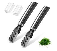 2 pièces trancheuse d'oignon vert, oignon vert, ail multi-lames en acier inoxydable, broyeur de légumes, outil de déchiquetage d'oignons, outils de cuisine