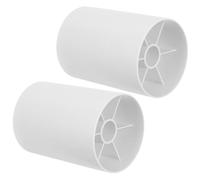 2 Pièces Trou de Golf Plastique Blanc sans Assemblage | Simulation Réaliste de Trou, Pratique Silencieuse, Compatible Tapis Putting et Drapeaux