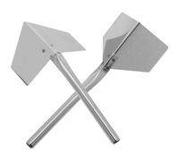 2 Pièces Truelle D’angle en Acier Inoxydable Argenté, Outil Coin | Usage Polyvalent, Finition Soignée, pour Plâtrerie, Bois et Chantiers, Aspect Argenté, Outil Manuel