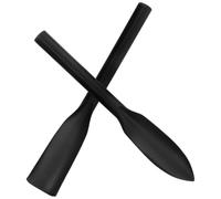 2 Pièces Truelle de Jardin à Main en Acier au Carbone Noir | Outil Portable, Surface Lisse et Polie, Robuste, pour Semis, Massifs Surélevés, Ferme, Mélange Terre Engrais