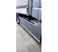 2 pièces - Tube de protection latéral en acier inoxydable - Convient pour Mercedes Actros MP4-MP5 - Sans LED