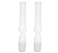 2 Pièces Tube de Séchage en Verre Transparent à Boule Simple | Observation Claire, Paroi Intérieure Lisse, pour Joints Verrerie et Flux Gazeux, Cours et Expériences Scolaires