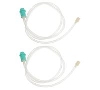 2 Pièces Tube D'extension en Silicone 1mm Trou Intérieur Rapide | Compatible Pompe à Main et Kit Ventouses, Facile à Installer et Nettoyer, pour Thérapie Sportive et Voyage