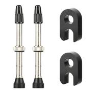 2 Pièces Tubeless Valves Vélo, Tige de Valve Tubeless de Qualité (40 mm), 3 Pièces Outil De Suppression de Noyau de Valv