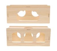 2 Pièces Tunnel en Bois Cachette et Plateforme pour Petits Animaux | Jeu de Cache-cache Sécurisé, Abri Confortable pour Souris et Lapins, pour Environnement Intérieur