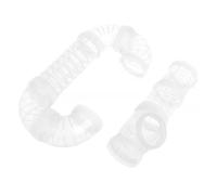 2 Pièces Tunnel Extérieur, Tube D’Extension de Cage en Plastique | PP Blanc, pour Cochons D’inde et Souris, Usage Intérieur, Expansion D’habitat, Forme Pratique