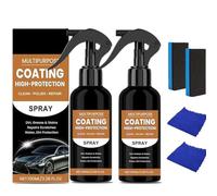 2 pièces Turbo Shine Nexa, Spray 3 en 1 haute protection pour voiture, Spray de polissage rapide à la cire pour rayures, Anti-rayures