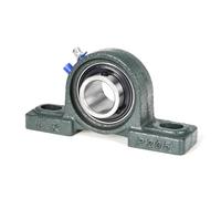 2 pièces UCP201 UCP202 UCP203 UCP204 UCP205 UCP206 UCP207, alésage de roulement de bloc d'oreiller 12/15/17/20/25/30mm, Base solide for boulon(UCP203 17mm)