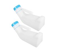 2 Pièces Urinal pour Hommes Urne Portable avec Couvercle Urinal pour Malades Voyage Sécurisée Réutilisable pour Personnes Âgées