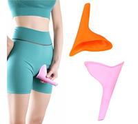 2 pièces Urinoir pour Femme, Urinoir Féminin Réutilisable en Silicone, Urinoir Femme Portable, Pot de Chambre Adulte, aux Femmes de Faire Pipi Debout, pisse debout femme