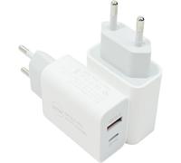 2 Pieces Usb C Charger, 20w Usb C Charger, Compatible With Iphone 15 14 13 12 11 Pro Max Se Xs Xr 8 7 6s Plus Mini Se, Pad, Arpods, And Others, Type C Dual Port Ac Adapter (White)
