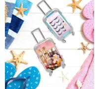 2 Pièces Valise De Voyage Miniature ,Caisse De Voyage ,Valise De Poupée ,Valise Miniature Petite ,Pour Les Cadeaux De Voyage ,Convient Pour Ranger Les Pièces De Monnaie (B)