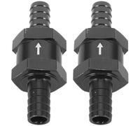 2 Pièces Vanne de Conduite de Carburant Clapet Anti-retour 10mm | Convient pour Durite D'essence et Ligne de Carburant Marine ou Automobile, Installation Facile, Flux Unidirectionnel Stable