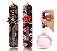 2 Pièces Vaporisateur Parfum Vide Voyage,Mini bouteille de parfum pour sac à main Bagages de poche,Flacon Vide Portable pour Femmes et Hommes,Mini Flacon Parfum Réutilisable (B)