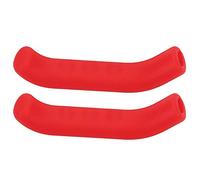 2 pièces vélo levier de frein manchon poignée protecteur couverture Silicone protecteur 5 couleurs anti-dérapant protecteur cyclisme accessoire(rouge)
