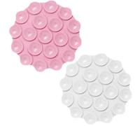 2 Pièces Ventouse Ronde Pour Téléphone Portable, Ventouse Pour Support De Téléphone Portable, Ventouse En Silicone Double Face, Support De Téléphone Portable Double Face Antidérapant