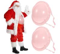 2 pièces Ventre Gonflable,Ventre de Père Noël,Gonflable Ventre de bière,Ventre Gonflable de Père Noël,sorcière à Bosse,pour soirée à thème,Carnaval,Noël,Cosplay