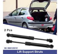 2 Pièces Vérins À Gaz De Support De Hayon Arrière No.98651255101 Pour Porsche Boxster (986) Cabriolet 1996-2004 Noir