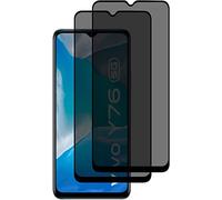 2 Pièces Verre Trempé Anti Espion avec vivo Y76 5G - Anti Spy Film de Protection Dureté 9H, Privacy Film Protection Écran, 3D Vitre Protecteur Filtre Confidentialité