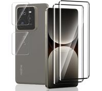 2 PIÈCES VERRE TREMPÉ POUR REALME GT 7 PRO PROTECTION D'ÉCRAN + 2 PIÈCES PROTECTEUR CAMÉRA, DURETÉ 9H/SANS BULLES, PROTECTION ÉCRAN POUR REALME GT 7 PRO - HD VITRE TREMPÉ