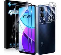 2 Pièces Verre Trempé Pour Vivo Y19S Avec 2 Pièces Caméra Arrière Objectif Protecteur, Dureté 9H Film Protection Écran, Anti Rayures Ultra Résistant Vitre Protection