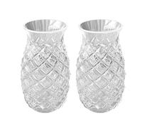 2 Pièces Verres à Boire en Forme D'ananas, Verres à Cocktail, Verres à Boire à L'ananas, Verrerie à Vin Vintage de 480 Ml, Gobelet en Verre Drôle, Verrerie pour Cocktails Whisky Vin Bière