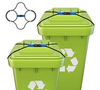 2 Pièces Verrous de Poubelle, Cordon Élastique pour Poubelles Extérieures, Adapté aux Poubelles