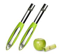 2 Pièces vide pomme, stromae pomme, enleve trognon pomme, Vide-pomme, lame dentelée en acier inoxydable