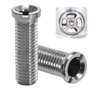 2 Pièces Vis Creuses Pour Éviers,Vis Creuse M12 x 40 mm en Acier Inoxydable,Vis Accessoires de Bouchon de Crépine de Panier D'Évier Pour Cuisine,Convient Pour Éviers de Cuisine et de bar,Évier à Tamis