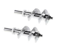 2 Pièces Vis de Hachoir à Viande Électrique en Alliage D'aluminium | Accessoire de Remplacement, Configuration Spirale, Nettoyage Facile, Usage Professionnel, Compatibilité Multi Modèles
