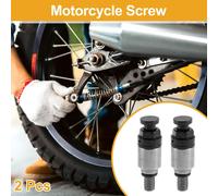 2 Pièces Vis Universelles Pour Moto M5X0.8 - Valve De Purge D'Air De Fourche De Moto Tout-Terrain Motocross - Métal Noir