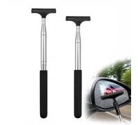 2 Pièces Vitre Professionnelle pour Voiture, Essuie-Glace Rétroviseur Extensible en Design Télescopique, Nettoyeur Rétroviseur Longueur Réglable De 22 Cm À 98 Cm, Compact Et Facile À Utiliser