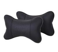 2 Pièces Voiture Appui-Tête pour BMW 545i 530xi M5 M2 X6, Oreiller Soutien Cou en Cuir Coussin Appui-Tête Reposent Soutien de Cou Réglable Confortable Siège Accessoires,A/Black
