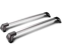 2 Pièces Voiture Barres De Toit Aluminium pour BMW 6 Series G32 Gran Turismo 2017 2018 2019, Barre Transversale Galerie De Toit Antivol Barres Porte-Bagages,Normal-Black+Silver