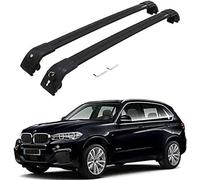 2 Pièces Voiture Barres De Toit Aluminium pour BMW X5 F15 2014-2018, Barre Transversale Galerie De Toit Antivol Barres Porte-Bagages,Normal-Schwarz