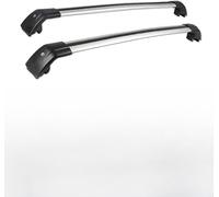2 Pièces Voiture Barres De Toit Aluminium pour BMW X5 F15 2014-2018, Barre Transversale Galerie De Toit Antivol Barres Porte-Bagages,Normal-Black+Silver