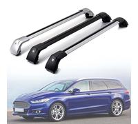 2 Pièces Voiture Barres De Toit, pour Ford Mondeo Estate MK V 2015-2021 Galeries de Toit de Voyage Barre Transversale de Galerie de Toit Auto Accessoires,Silver