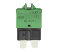 2 pièces voiture moto camion bateau Marine Auto accessoires 5A 7.5A 10A 20A 25A DC 28V réinitialisation manuelle ATC disjoncteur lame fusible pièces Câblage de protection (Color : Army Green)