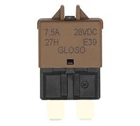 2 pièces voiture moto camion bateau Marine Auto accessoires 5A 7.5A 10A 20A 25A DC 28V réinitialisation manuelle ATC disjoncteur lame fusible pièces Câblage de protection (Color : Gris)