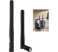 2 Pieces WiFi Antenna Bi Band 2.4GHz 5GHz 5.8GHz 3dBi MIMO RP SMA Male Omnidirectional for IP Camera Router Network Card PCIE FPV Drone Video Receiver DVR Backup Camera Wireless Security