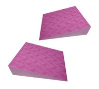 2 Pieces Yoga Foam - Supportive Lightweight Workout Foam Lightweight, Slant Board for Squats and Pushups, High-Density Fitness Blocks for Pilates Planks, Strength Training and Foot Rehabilitation Gear